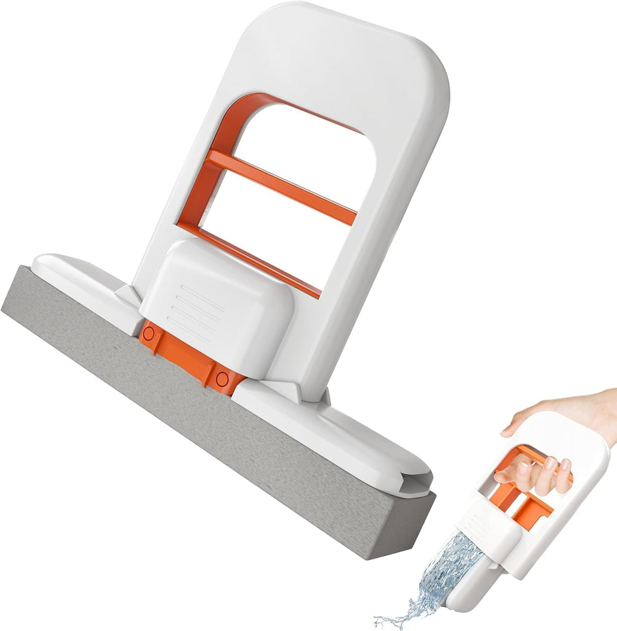 Foldable Mini Mop | Portable Desktop Wet & Dry Cleaning Mop | Self‑Squeezing